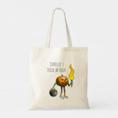 Trick or treat met Jack O'lantern Tote Bag (Achterkant)