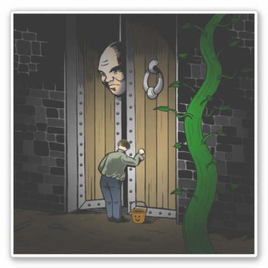 Trick or treat met Jack Sticker (Voorkant)