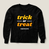 Trick or treat met monogram Halloween (Voorkant)