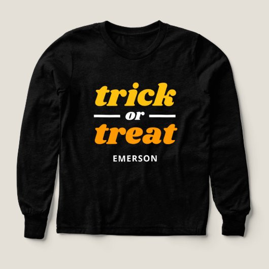 Trick or treat met monogram Halloween (Voorkant)