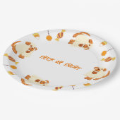 Trick or treat met pup papieren bordje (Gekanteld)