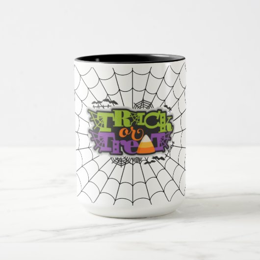 Trick or treat met spider Web Mok (Midden)