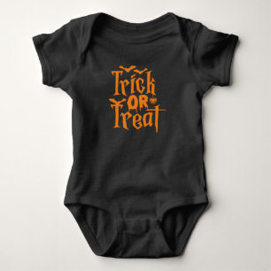 Trick or treat met vleermuizen en spinnen romper