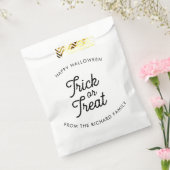 Trick or treat minimalistisch modern bedankzakje (Gezegeld)