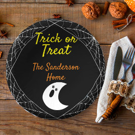 Trick or treat Minimalistische Ghost Halloween Fam Papieren Kommen