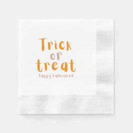 Trick or treat Modern aangepaste Halloween servett Servet
