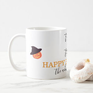 Trick or treat Modern Script Halloween Koffiemok