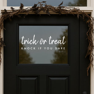 Trick or treat   Moderne Halloween-deur Raamsticker
