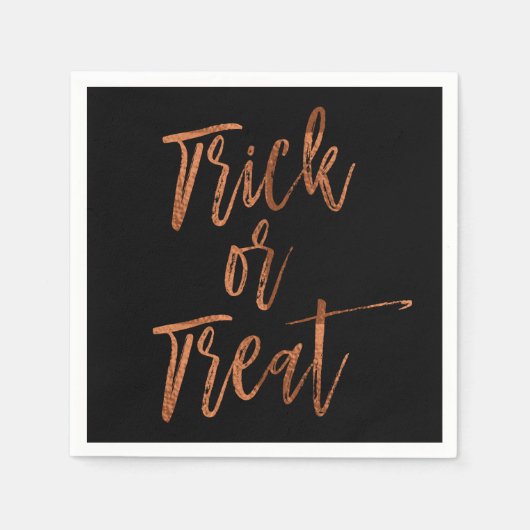 Trick or treat moderne Halloween servetten (Voorkant)