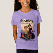 Trick or treat? Monster Kinder Halloween T-shirt (Voorkant)