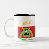trick or treat Monsters Tweekleurige Koffiemok (Links)