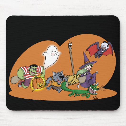 trick or treat mousepad muismat (Voorkant)