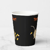 Trick or treat muis met snoepkernen papieren bekers (Rechts)