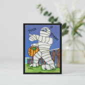 Trick or treat Mummy-Briefkaart Briefkaart (Staand voorkant)