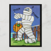 Trick or treat Mummy-Briefkaart Briefkaart (Voorkant)