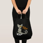 trick or treat Mummy Cat - Halloween Bag Tote Bag (Voorkant (product))