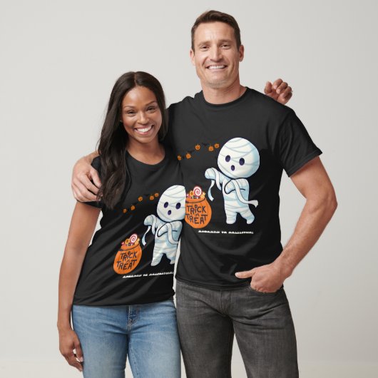 Trick or treat Mummy Halloween Snoep Fun Kinder sh T-shirt (Unisex)