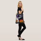 trick or treat, naam gepersonaliseerd Halloween ro Tote Bag (Op model)