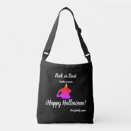 trick or treat, naam, Halloween gepersonaliseerd,  Crossbody Tas