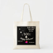 trick or treat, naam, Halloween gepersonaliseerd,  Tote Bag (Voorkant)