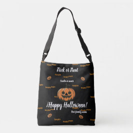 trick or treat, naam, halloween, Pumpki gepersonal Crossbody Tas