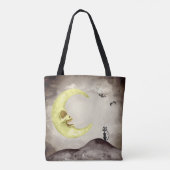 Trick or treat (naam toevoegen!) Halloween Spooky Tote Bag (Achterkant)