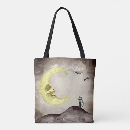 Trick or treat (naam toevoegen!) Halloween Spooky  Tote Bag (Achterkant)