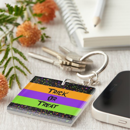 Trick or treat / Niveau / Stippen / Sleutelhanger (Voorkant Rechts)