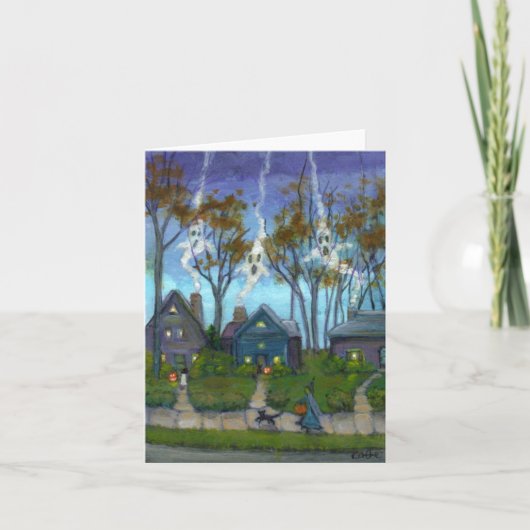 Trick or treat Note Card Kaart (Voorkant)