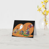 Trick or treat notecard kaart (Gele Bloem)