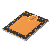 Trick or treat Notitieblok (zwart en Sinaasappel) (Linkerzijde)