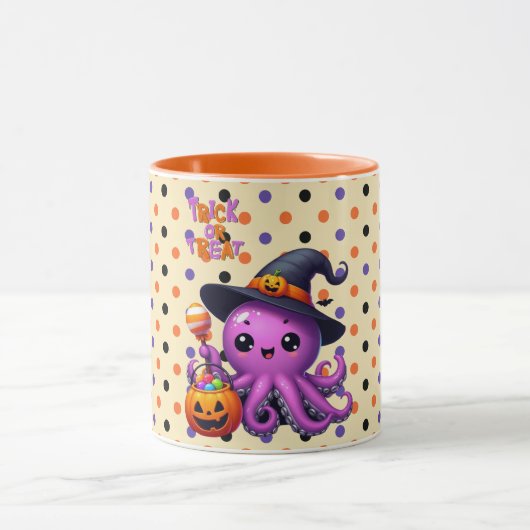 Trick or treat Octopus Halloween Mok (Midden)