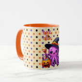 Trick or treat Octopus Halloween Mok (Voorkant links)