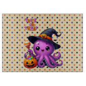 Trick or treat Octopus Halloween Snijplank (Voorkant)