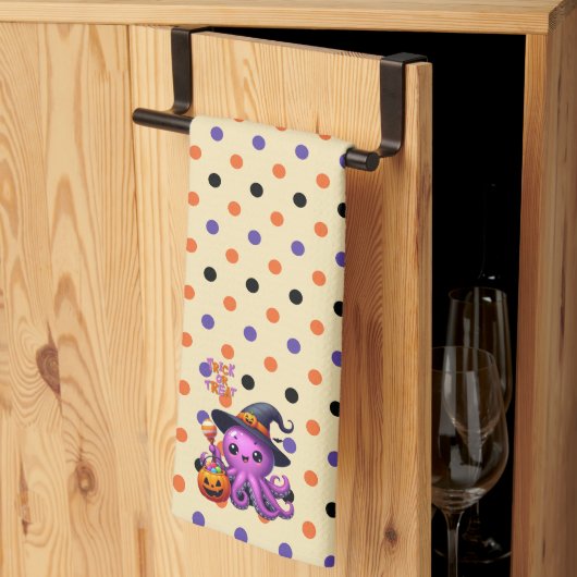 Trick or Treat Octopus Halloween Theedoek (Derde Gevouwen)