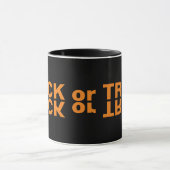 Trick or Treat-ontwerp met tekst Mok (Midden)