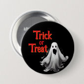 Trick or treat op grote Button (Voorkant /achterkant)
