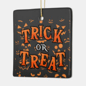 Trick or treat Ornamenten Halloween Plein Keramiek (Links)