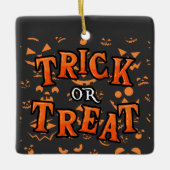 Trick or treat Ornamenten Halloween Plein Keramiek (Voorkant)
