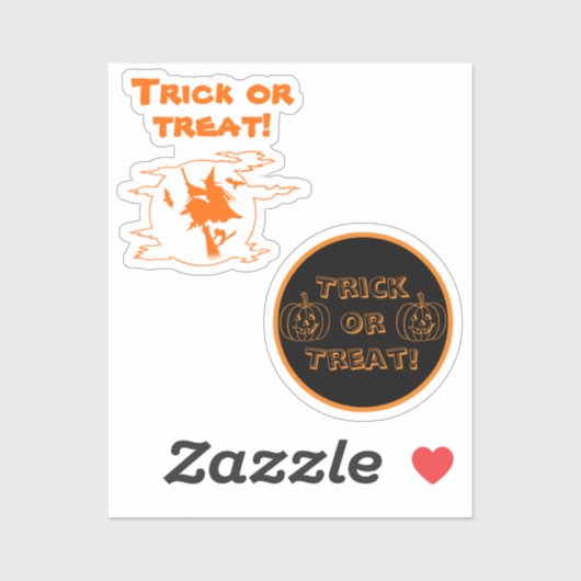 Trick or Treat paar Sticker (Vel)