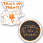 Trick or Treat paar Sticker (Voorkant)