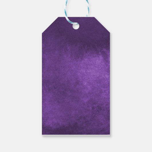 Trick or treat Paarse Cadeaulabel (Achterkant)