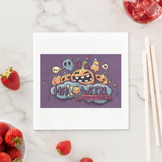 Trick or treat Paper Napkins Servet