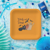Trick or treat papieren bordje (Feest)