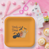 Trick or treat papieren bordje (Feest)