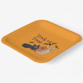 Trick or treat papieren bordje (Gebogen)