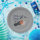 Trick or treat papieren bordje (Feest)