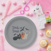 Trick or treat papieren bordje (Feest)
