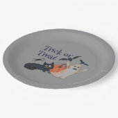 Trick or treat papieren bordje (Gekanteld)