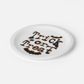 trick or treat papieren bordje (Gekanteld)